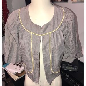 IDRA, ANTHROPOLOGIE, 3/4 SLV CROPPED JACKET, SZ 6